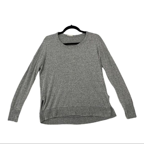 Olivia Rae Small Marled Gray Long Sleeve Sweater - Picture 1 of 6